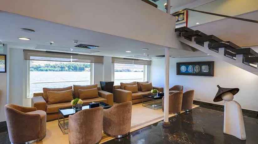 Lounge aboard the MS Nile Premium Nile Cruise Nile cruise